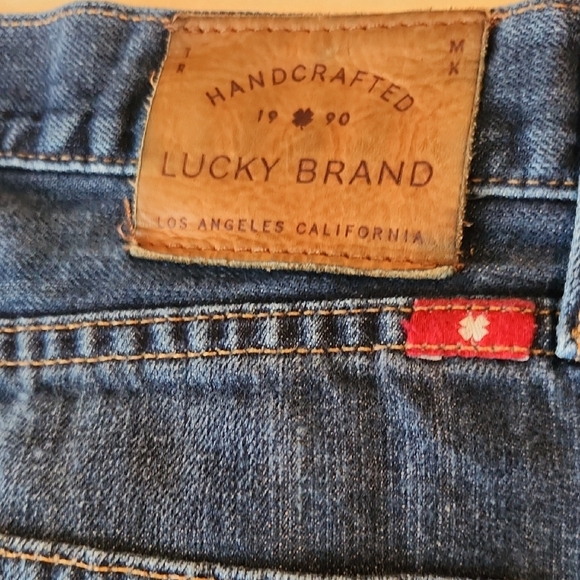 Lucky Brand 221 Original Straight Blue Relaxed Fit Jeans Men's Size 38 X 30 - Picture 5 of 7